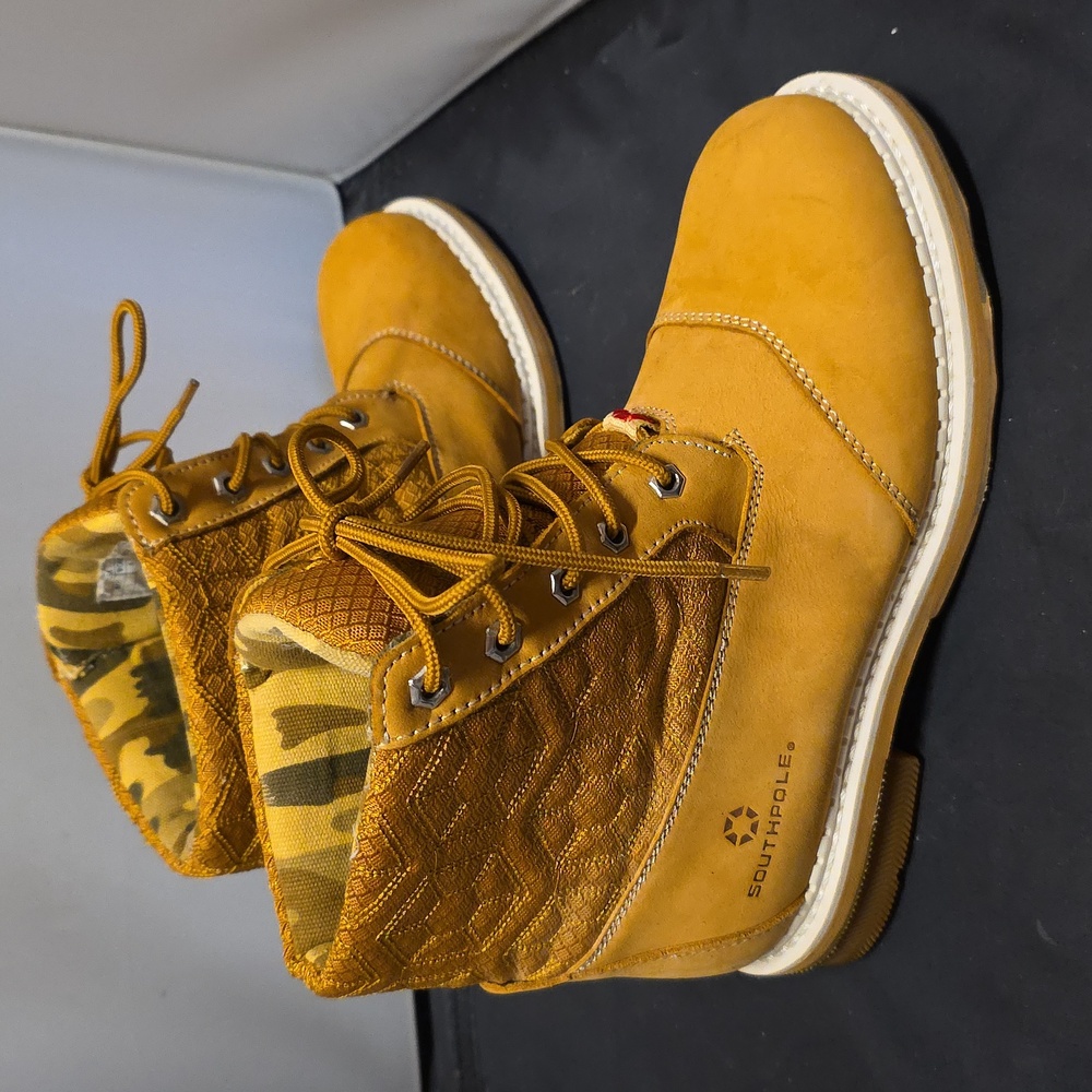 South Pole Tan Suede Boys Or Womens Boots Boys Size 5 / Womens Size 6.5 - Picture 5 of 14